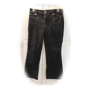 Women's Black Vintage FB Corduroy Pants